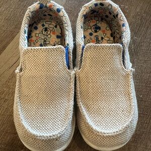 Casual Slip-On Kids Shoes - Cream
